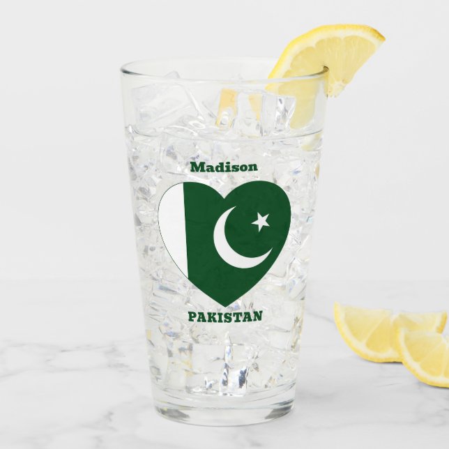 Custom Name Pakistan Glass (Back Ice)