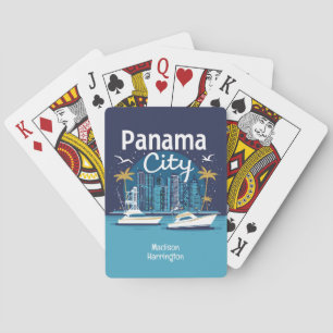 Custom Name Panama City Poker Cards