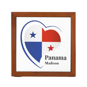 Custom Name Panama Love Desk Organizer