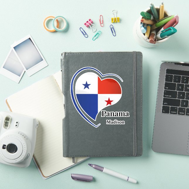 Custom Name Panama Love Sticker (iPad Cover)