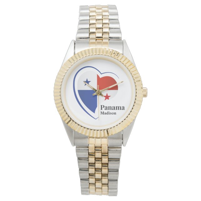 Custom Name Panama Love Watch (Front)
