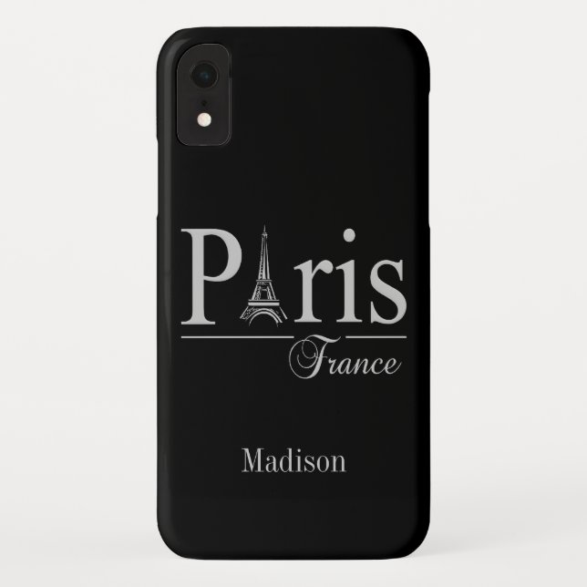 Custom name Paris France phone cases (Back)
