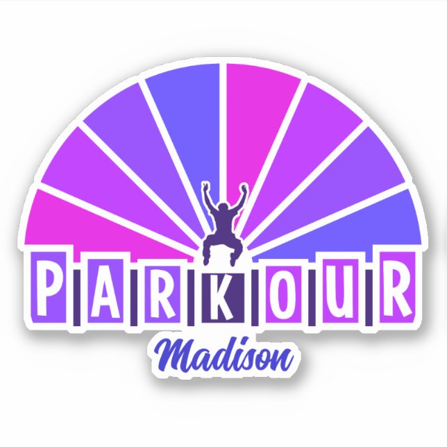 Custom Name PARKOUR Sticker (Front)