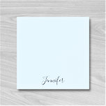 Custom Name Pastel Blue Personalized Notes<br><div class="desc">Customize the text, and easily create your personalized notes. Click CUSTOMIZE FURTHER to change the background color or text color. You can TRANSFER this DESIGN on other Zazzle products and adjust it to fit most of the Zazzle items. Standard Studio designs are made in high-resolution vector graphics for a professional...</div>