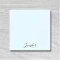 Custom Name Pastel Blue Personalized Notes