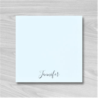 Custom Name Pastel Blue Personalized Notes