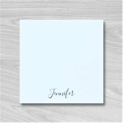 Custom Name Pastel Blue Personalized Notes