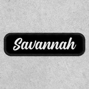 Custom Name Patch   Personalized Script Embroidere