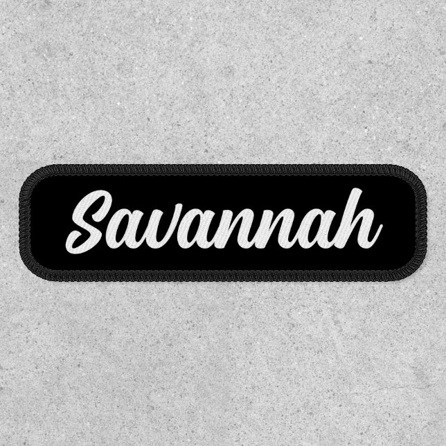 Custom Name Patch | Personalized Script Embroidere (Front)