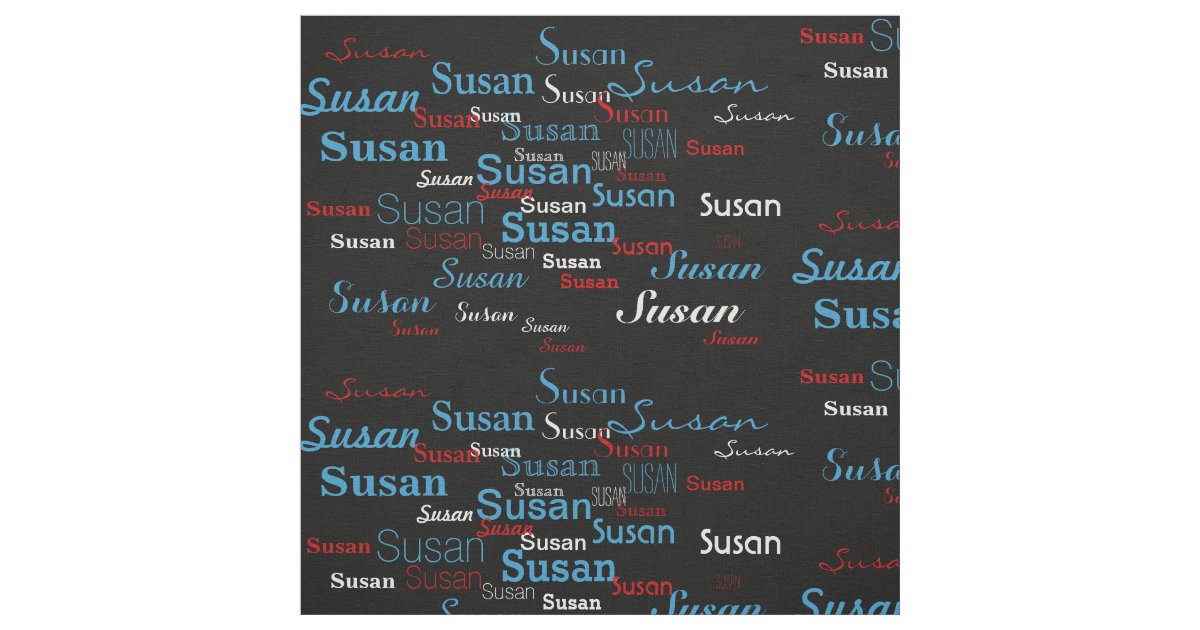 custom name pattern generator fabric