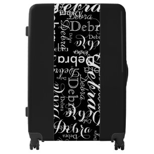 custom name pattern luggage