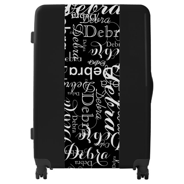 custom name pattern luggage (Front)