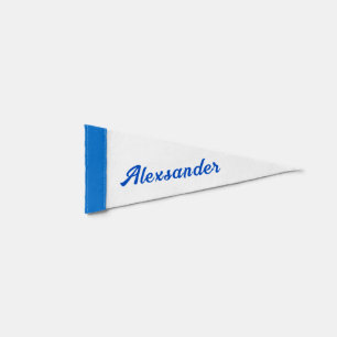 Custom Name Pennant Flag Choose Colors and Font