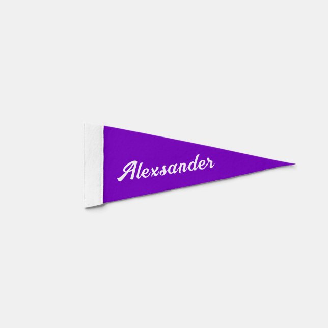 Custom Name Pennant Flag Your Colors and Font (Front)