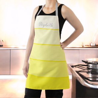 Custom Name Perky Yellow Stripe Color Palette
