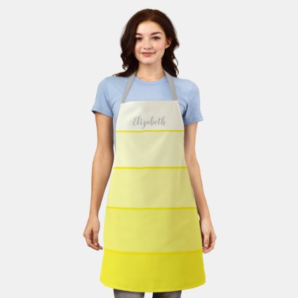 Custom Name Perky Yellow Stripe Color Palette