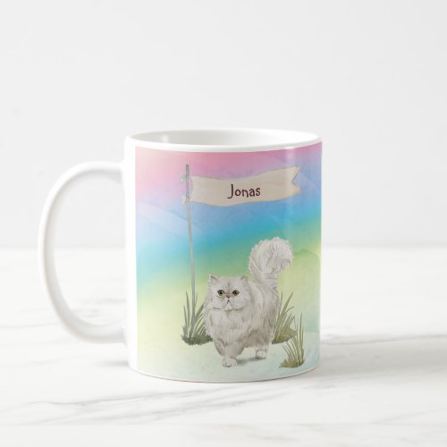 Custom Name Persian Cat Pet Coffee Mug
