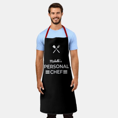 Custom NAME Personal Chef Apron - Personalized Gif