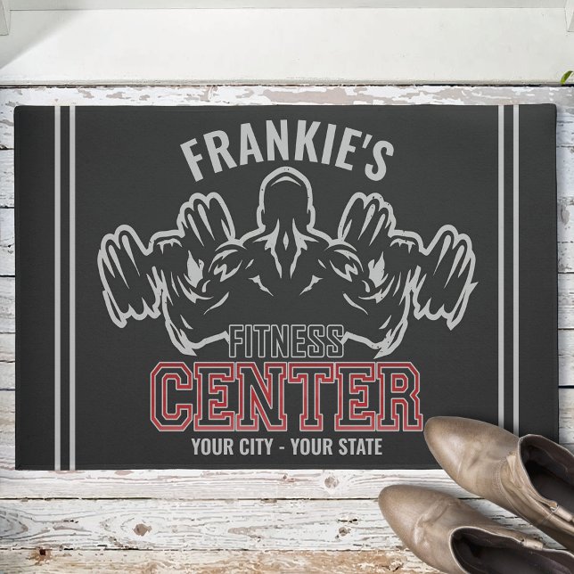 Custom NAME Personal Trainer Fitness Center Gym La Doormat (Creator Uploaded)