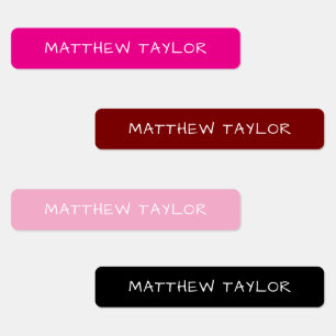 Custom Name & Personalization Colorful Modern  Kids' Labels