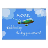 Custom Name Personalized Airplane Day Adoption Gre (Front Horizontal)