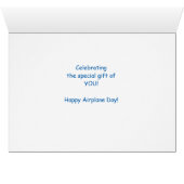 Custom Name Personalized Airplane Day Adoption Gre Cards (Inside Horizontal (Bottom))