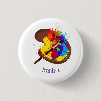 Custom Name Personalized Artist Painter Art Button