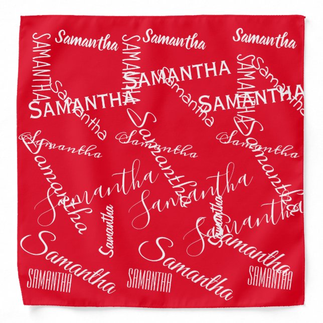 Custom Name Personalized Bandana (Front)