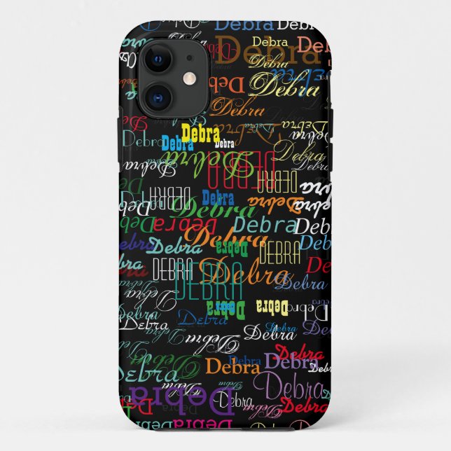 custom name . personalized BLACK Case-Mate iPhone Case (Back)