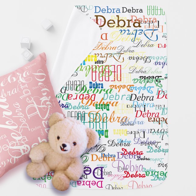 Custom Name, Personalized & Colorful Swaddle Blanket (Creator Uploaded)