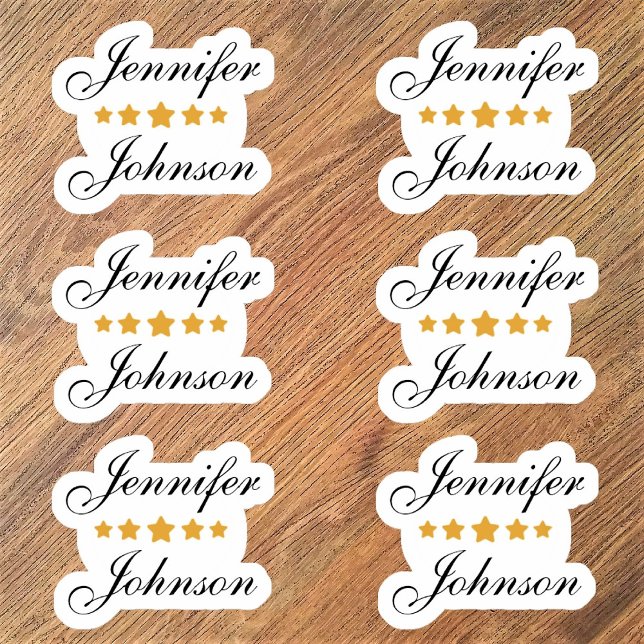 Custom Name Personalized Contour Stickers (Creator Uploaded)