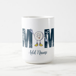 Custom Name Personalized Funny Golf Mom Coffee Mug
