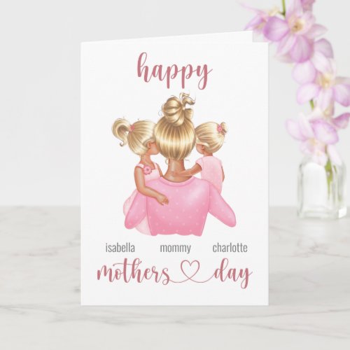 Custom Name Personalized Happy Mothers Day Card