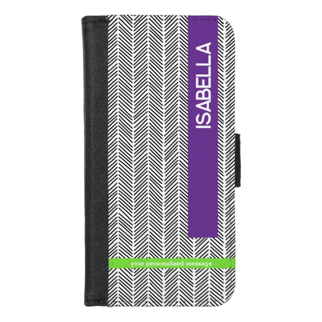 Custom Name | Personalized  iPhone Wallet Case (Front)