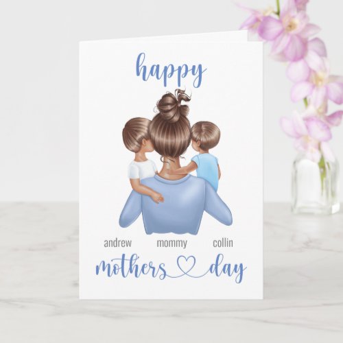 Custom Name Personalized Mothers Day Card