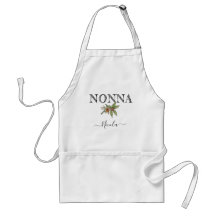 Custom Name Personalized Nonna Apron With Pockets