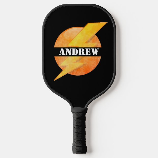 Custom Name Personalized Paddles, Bolt of Lighteni Pickleball Paddle (Front)