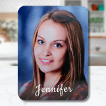 Custom Name Personalized Photo Magnet<br><div class="desc">Upload a photo, add a name, and easily create your personalized photo magnet. Click CUSTOMIZE to change the text color or text size. You can TRANSFER this DESIGN on other Zazzle products and adjust it to fit most of the Zazzle items. You can also click the CUSTOMIZE button to add,...</div>