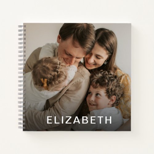 custom name personalized photo notebook