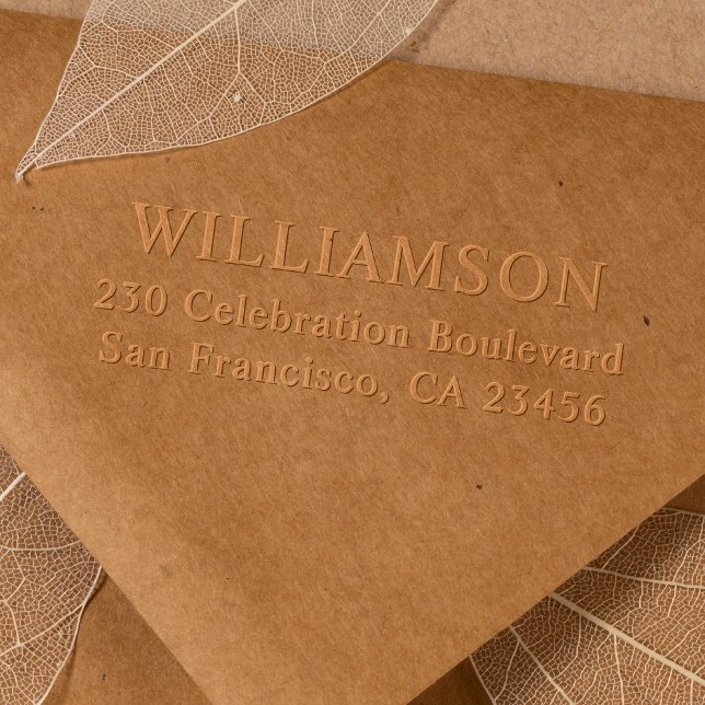 Custom Name Personalized Return Address Embosser (Embosser Mock-up)