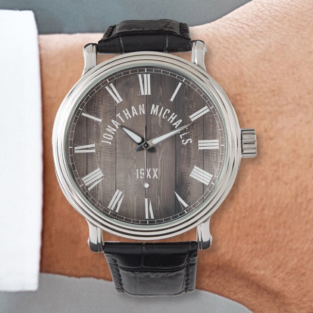 Custom Name Personalized Rustic Farmhouse Watch (Creator Uploaded)