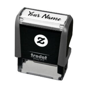 Custom Name Personalized Self-inking Stamps Sign