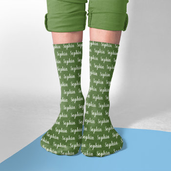 Custom Name Personalized Socks by nadil2 at Zazzle