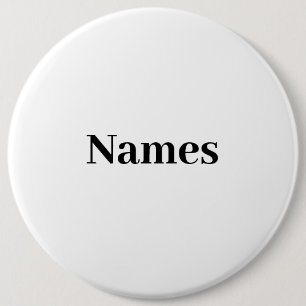 Custom Name Personalized Text Button