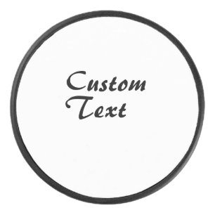 Custom Name Personalized Text Hockey Puck