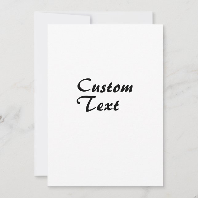 Custom Name Personalized Text   Invitation (Front)
