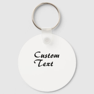 Custom Name Personalized Text  Keychain