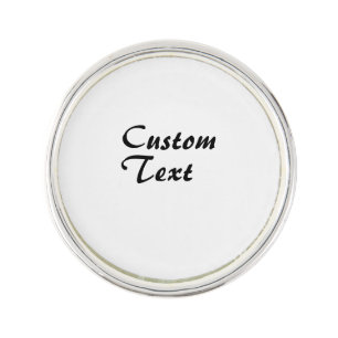 Custom Name Personalized Text Lapel Pin