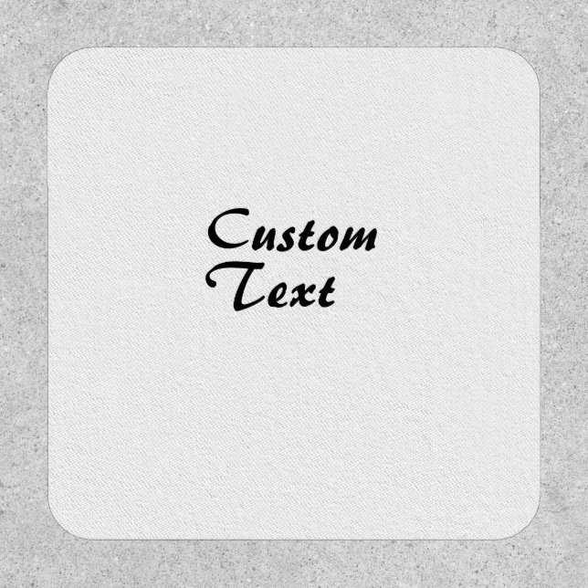 Custom Name Personalized Text   Patch (Front)