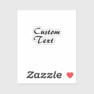 Custom Name Personalized Text   Sticker